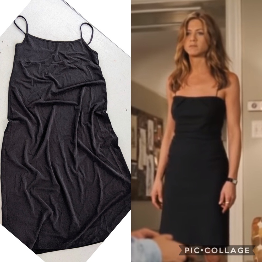 Donna Karan Black Spaghetti Strap Midi Dress 🥀